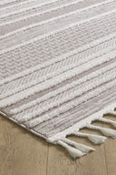 Bilbao - Shale Krem Renk Modern İskandinav Desenli Halı - Empera