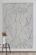 Bilbao - Canyon Grey Saçaklı Yatak Odası Halısı - Empera