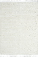 Bilbao - White Swan Saçaklı Çizgi Desenli Krem Halı - Empera