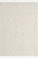 Bilbao - Bright White Modern İskandinav Krem Halı - Empera