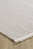 Serenity - Sand White Saçaklı Tozumaz Antialerjik Halı - Empera