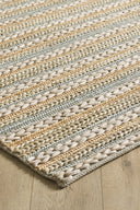 Dulce - Silver Multy Çok Renkli Jüt Hasır Halı - Empera