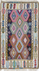 Antik Kilim - Anadolu Etnik Desenli El Dokuması Kilim E0528 - Empera