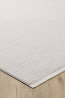 Gemma - Pure White Saçaklı Modern Tozumaz Halı - Empera