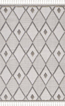 Ibiza - Bold Geometrik Çizgili Toz Vermeyen İskandinav Desen Saçaklı Halı - Empera