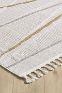 Ibiza - Marilla Geometrik Toz Vermeyen İskandinav Desen Saçaklı Halı - Empera