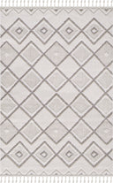 Ibiza - Greige Hav Toz Vermez Geometrik Desenli Halı - Empera