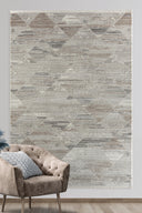 Pena - Valerian Geometrik Desenli Kolay Temizlenebilir Mutfak Halısı - Empera