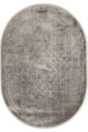 Soho Mood - Crimson Akrilik Klasik Modern Oval Halı - Empera