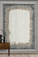 Terra - Vermillion Modern Çerçeveli Halı - Empera