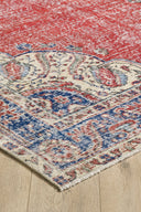 Antik Halı - Vintage Etnik Desenli El Dokuması Halısı E0027