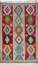 Antik Kilim - Anadolu Etnik Desenli El Dokuması Kilim E0524