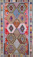 Antik Kilim - Anadolu Etnik Desenli El Dokuması Kilim E0537
