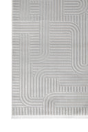 Nova - Wavy Modern Saçaklı Salon Halısı - Empera